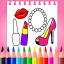 icon android Fashion MakeUp Coloring Pages