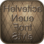 icon android Helvetica Neue Font Style