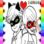 icon android Coloring Ladybug & Blackcat