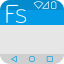 icon android Flat Style Colored Bars