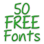 icon android Free Fonts 50 Pack 23