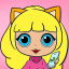 icon android Coloring book dolls. Foxy Doll