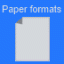 icon android Paper Formats