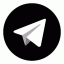 icon android Telegram Black