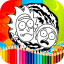 icon android Coloring Rick And Morty Games