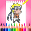 icon android Naruto Anime Coloring Book