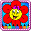 icon android Kawaii Flowers Coloring Book