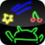 icon android Drawing neon