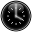 icon android Black Clock Widget