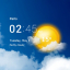 icon android Transparent clock and weather