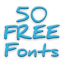 icon android Free Fonts 50 Pack 9