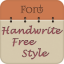 icon android Handwrite Font Style Free