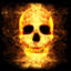 icon android Burning Fire Skull Head