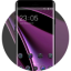 icon android Purple tech business theme for Galaxy s8