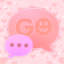 icon android GO SMS Pro Pink Hearts Theme