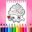 icon android Dolls cupcake coloring pages