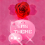 icon android GO SMS Theme Pink Rose Cute