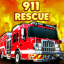 icon android 911 fire rescue truck 2016 3d