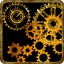 icon android Mechanical Gear Clock Live Wallpaper