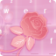 icon android Pink Keyboard Rose Theme