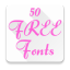 icon android Free Fonts 50 Pack 6