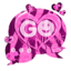 icon android GO SMS Pink Theme Heart Zebra