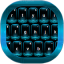 icon android Neon Blue Keyboard Free