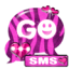 icon android GO SMS Pro Theme Pink Zebra